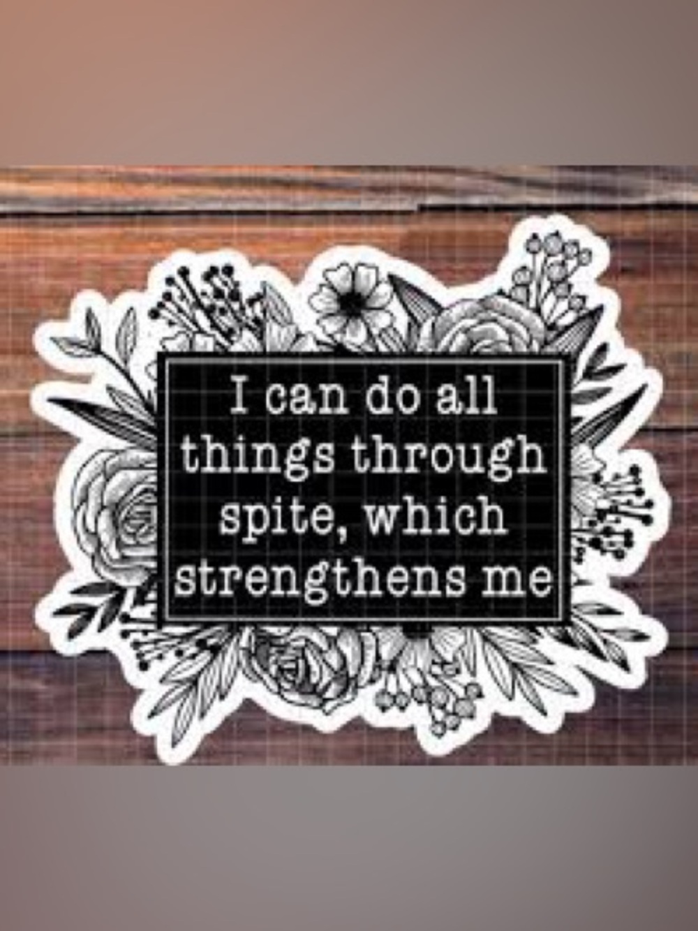 NEW I Can Do All Things, Sticker ~2.9” x 2.75”